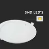 LED Deckenleuchte, Einbau Panel, Alu, weiß, rund, H 1,2 cm Produktbild-Vorschau 6