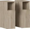 Two identical wooden nightstands are shown side-by-side against a white background. Anteprima dell’immagine prodotto