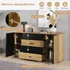 Buffet Merax en MDF avec 4 tiroirs et 2 portes, finition Voir les images du produit 5