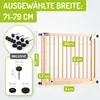 BOMI® Kinderschutzgitter Miko ohne Bohren 63-161 cm | 90° Produktbild-Vorschau 3