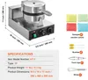 A commercial waffle maker with included accessories and specifications. Náhled obrázku produktu