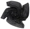 Katoenen doek - zwart met zilveren lurex - vierkant doek Productafbeelding-voorbeeld 2
