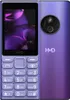 A purple HMD 110 4G mobile phone is shown from the front and back. Náhled obrázku produktu