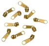 10 Reißverschluss Zipper für Endlosreißverschluss, 3mm, gold Produktbild-Vorschau