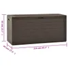 vidaXL Gartentruhe Braun 116x44x55 cm Produktbild-Vorschau 15