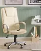 BELIANI Massagesessel Beige Kunstleder Verschromtes Metall Produktbild-Vorschau 2