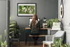 Bild 70x50 MDF-Rahmen Wandkunst Branchen Blumen Blätter Sad Produktbild-Vorschau 3