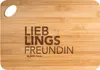 Mr. & Mrs. Panda Schneidebrett Freundin - Transparent - Produktbild-Vorschau 1