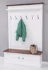Casa Padrino Landhausstil Massivholz Garderobenschrank Weiß Produktbild-Vorschau 1