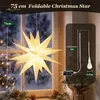 LED Dekolicht 75cm 3D Papierstern Beleuchtet LED Stern Produktbild-Vorschau 4