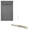 Receveur de douche à carreler 140x80 cm avec bonde Voir les images du produit 5