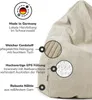 mokebo Sitzsack Cord XXL für Kinder & Erwachsene in Beige Produktbild-Vorschau 6