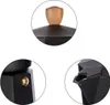 Italienische Kaffeemaschine Holz Aluminium 3 Kopper Produktbild-Vorschau 4