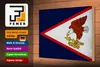 Holzschild Flagge 30x20cm Flag of American Samoa Vintage Produktbild-Vorschau 3