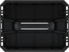 A top-down view of an empty black plastic tool organizer. Anteprima dell’immagine prodotto