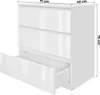 Kommode 70 cm - Weiß - 3 Schubladen - Sideboard - Produktbild-Vorschau 5