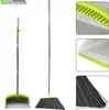 Collage of images showing a broom and dustpan set, with close-ups of the dustpan's comb and bristles. Náhled obrázku produktu