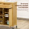 HOMCOM Küchenwagen Servierwagen mit Schublade, Schrank, Produktbild-Vorschau 6