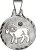 F Anhänger 925/- Sterling Silber 1,7cm weiß Kristall weiß Produktbild-Vorschau 1