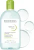 A bottle of Bioderma Sébium H2O Purifying Cleansing Micellar Water is shown against a white background with three water droplets. Anteprima dell’immagine prodotto
