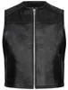 PAULGOS Lederweste Biker Kutte Clubweste Chopper Weste 100% Produktbild-Vorschau 1