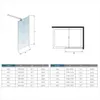 B.140x50cm H.200cm Duschabtrennung Walk in 8mm Nano Glas Produktbild-Vorschau 7
