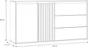 Forte ELISTON Kommode 160, modernes Sideboard mit Produktbild-Vorschau 6