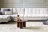 BELIANI Couchtisch Dunkel Holz Retro Dreieckiger Produktbild-Vorschau 5