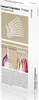 The image shows the packaging of a hanger organizer for 40 garments, with product images on the front. Podgląd zdjęcia produktu