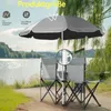 FCH Doppel Campingstuhl mit Sonnenschirm & isolierter Produktbild-Vorschau 9