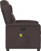 vidaXL Massagesessel Elektrisch Dunkelbraun Stoff Produktbild-Vorschau 5