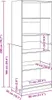 vidaXL Kleiderschrank Artisan-Eiche 80x50x200 cm Produktbild-Vorschau 8