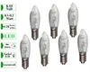 A group of LED light bulbs with informational labels on the left. Produktbild-Vorschau