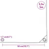 vidaXL Abdeckplane 650 g/m² 3,5x5 m Produktbild-Vorschau 3