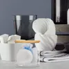 Relaxdays Wattestäbchen Aufbewahrung, 3er Set, Produktbild-Vorschau 2