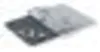 A gray heating pad is shown on a white background. Produktbild-Vorschau