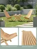 holz4home® Skandinavisches Liegestuhl Set aus massivem Produktbild-Vorschau 4