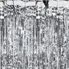 Türvorhang Lametta 90x250cm | Silber Produktbild-Vorschau 1