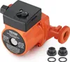 A close-up studio shot of an orange circulation pump with a black control unit and accompanying accessories. Anteprima dell’immagine prodotto