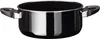 A black pot with silver handles on a white background. Náhled obrázku produktu