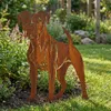 Edelrost Boxer - Rost Deko Hund Rostfigur Gartendeko für Produktbild-Vorschau 2