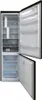 An open refrigerator with its doors ajar, showing the interior shelves and drawers. Produktbild-Vorschau
