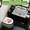 WC Sitz D-Form Schwarz mit Absenkautomatik Motiv Produktbild-Vorschau 3