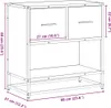 vidaXL Nachttisch Räuchereiche 60x31x60 cm Holzwerkstoff Produktbild-Vorschau 8