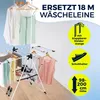 EASYmaxx Stendibiancheria con asta appendiabiti nero 16443 Anteprima dell’immagine prodotto 2
