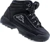 A single black high-top sneaker with laces and a thick sole, shown from a three-quarter angle against a white background. Produktbild-Vorschau