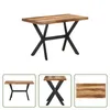The Living Store Esstisch 120x60x75 cm Massivholz Produktbild-Vorschau 7