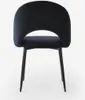 Chaise avec accoudoirs moderne en velours pour la salle à Voir les images du produit 4