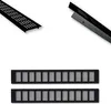 2x hliníková vetracia mriežka čierna 50 x 8 x 1,2 cm na Náhľad obrázku produktu 1