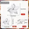Künstliche Weihnachtsblumen Poinsettia 25 Stück mit Clips Produktbild-Vorschau 2